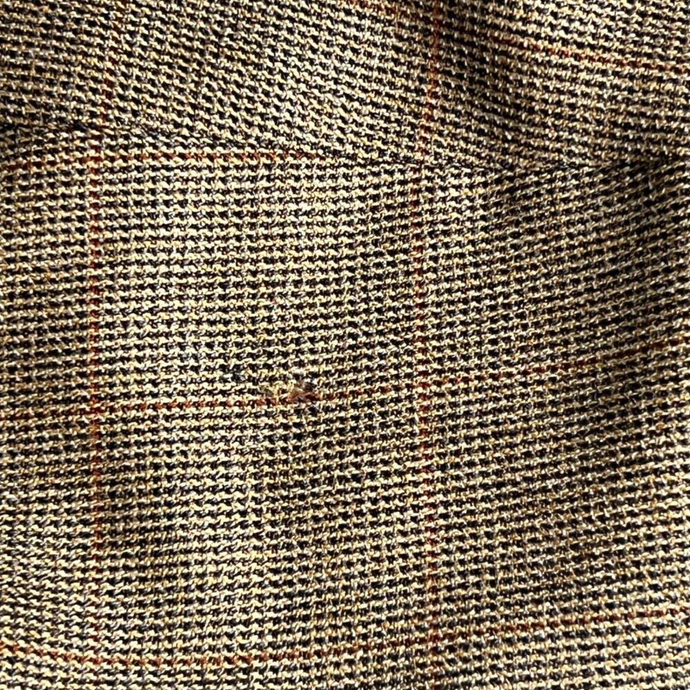 Burberry London Mens Wool Blend Tweed Blazer Jacket Brown Classic Fit 46R - Picture 9 of 9
